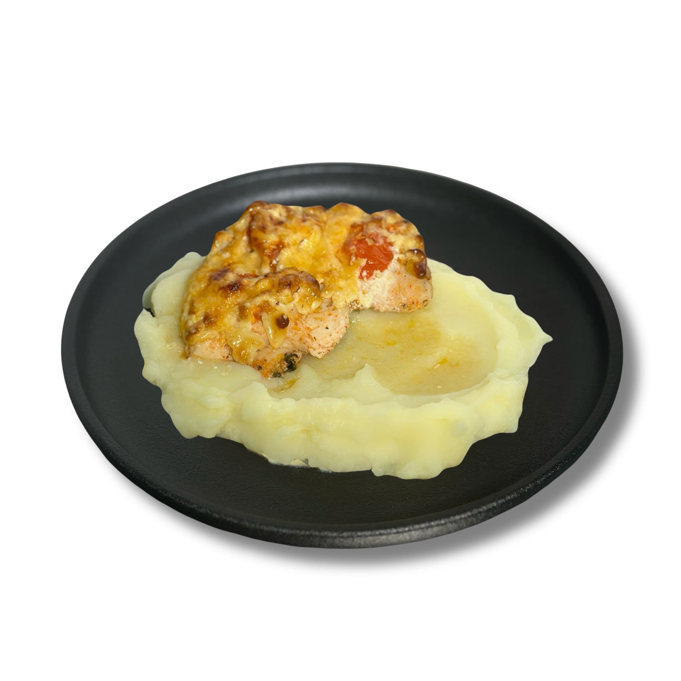 Куриная грудка под шапкой с картофельным пюре — доставка в Казани